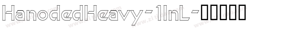 HanodedHeavy-1lnL字体转换