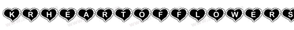 KrHeartOfFlowers-53ZG字体转换