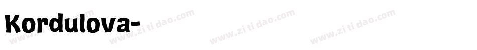 Kordulova字体转换