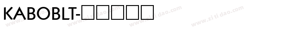 KABOBLT字体转换