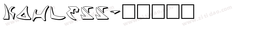Kahless字体转换