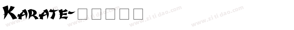 Karate字体转换