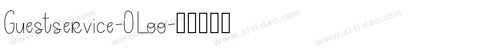 Guestservice-0Loo字体转换