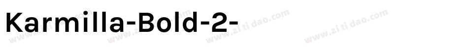 Karmilla-Bold-2字体转换