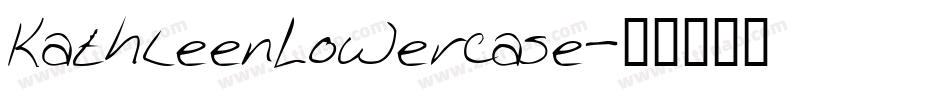 KathleenLowercase字体转换