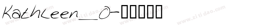 Kathleen_0字体转换