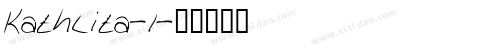 Kathlita-1字体转换
