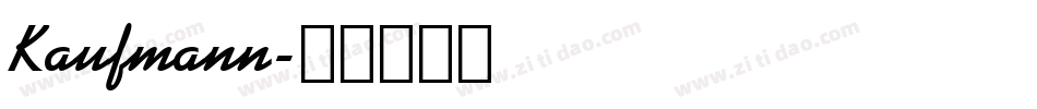 Kaufmann字体转换