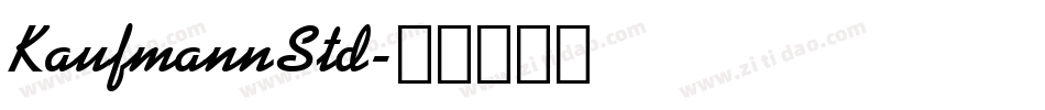 KaufmannStd字体转换
