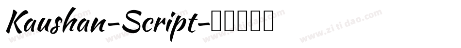 Kaushan-Script字体转换
