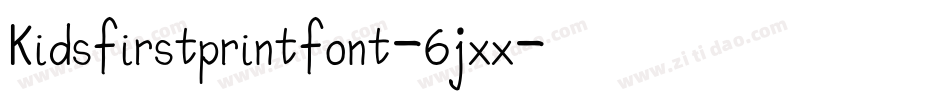 Kidsfirstprintfont-6jxx字体转换