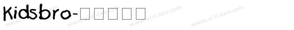 Kidsbro字体转换