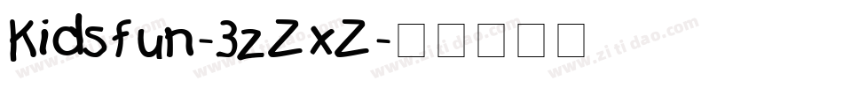 Kidsfun-3zZxZ字体转换