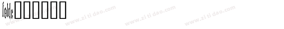 feldc字体转换