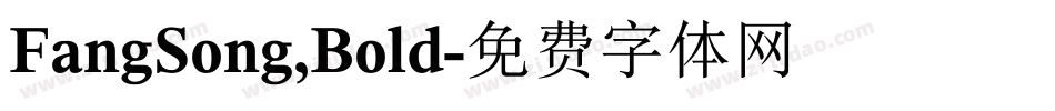 FangSong,Bold字体转换