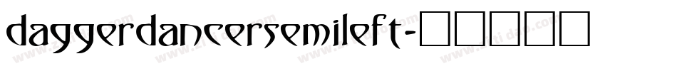 daggerdancersemileft字体转换
