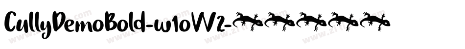 CullyDemoBold-w1oW2字体转换