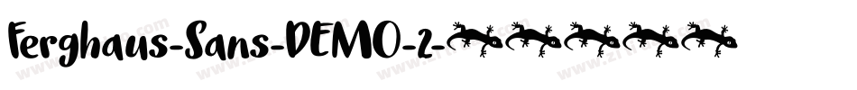 Ferghaus-Sans-DEMO-2字体转换