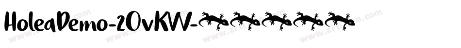 HoleaDemo-2OvKW字体转换