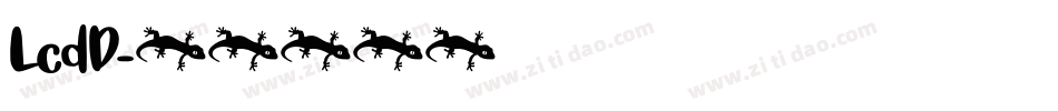 LcdD字体转换