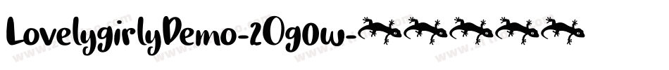 LovelygirlyDemo-2Og0w字体转换