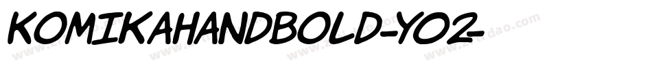 KomikaHandBold-Y02字体转换