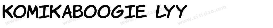 KomikaBoogie-LYy字体转换