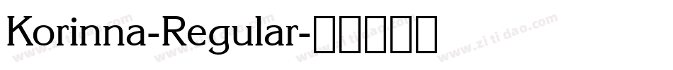 Korinna-Regular字体转换