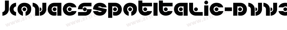 KovacsSpotItalic-Dvv3字体转换
