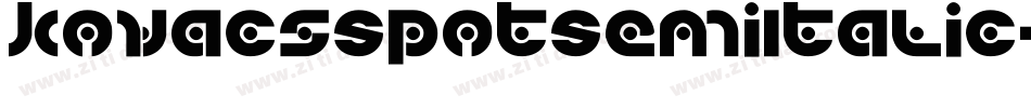 KovacsSpotSemiItalic-JLLK字体转换