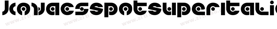 KovacsSpotSuperItalic-GmmA字体转换