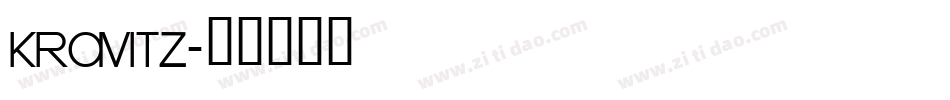KRAVITZ字体转换