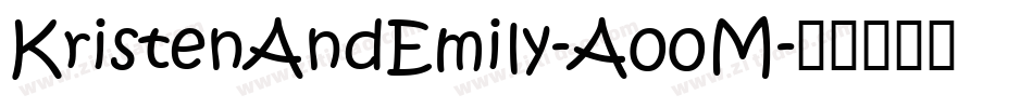 KristenAndEmily-A00M字体转换