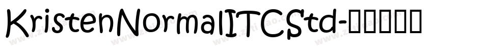 KristenNormalITCStd字体转换