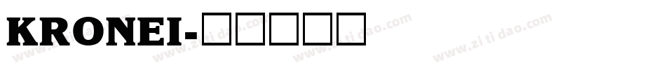 KRONEI字体转换
