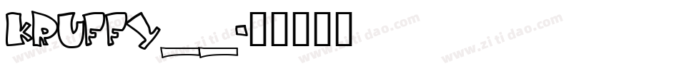 KRUFFY__字体转换