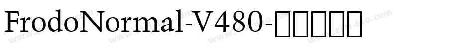 FrodoNormal-V480字体转换