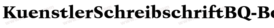 KuenstlerSchreibschriftBQ-Bold字体转换