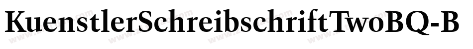 KuenstlerSchreibschriftTwoBQ-Bold字体转换