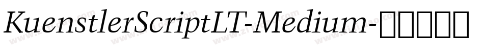KuenstlerScriptLT-Medium字体转换