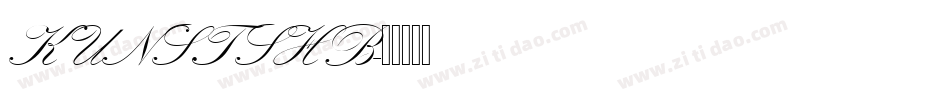 KUNSTSHB字体转换