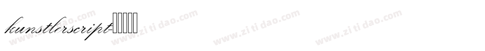 kunstlerscript字体转换