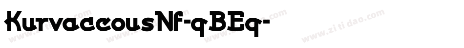 KurvaceousNf-qBEq字体转换