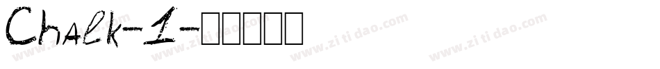 Chalk-1字体转换