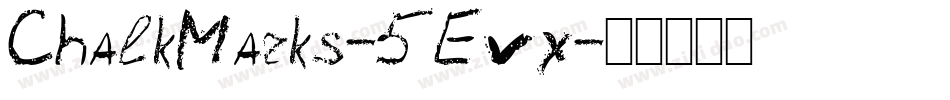 ChalkMarks-5Evx字体转换