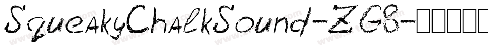 SqueakyChalkSound-ZG8字体转换