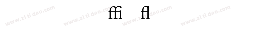 ren_regular字体转换