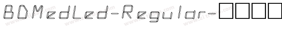 BDMedLed-Regular字体转换
