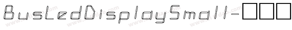 BusLedDisplaySmall字体转换