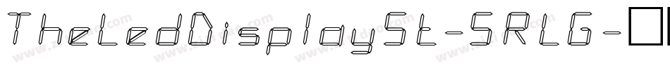 TheLedDisplaySt-5RLG字体转换 TheLedDisplaySt-5RLG字体转换